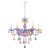 Crystal LED Chandelier Macaron Color Droplight Luminaire