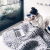 Slave wool blanket hand-woven super thick wool blanket arm knit air conditioning blanket